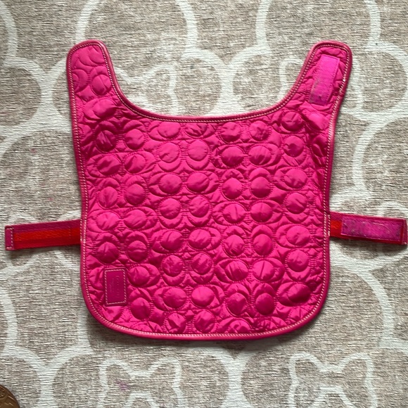 Coach signature C dog quilted jacket in pink size small - Picture 1 of 10